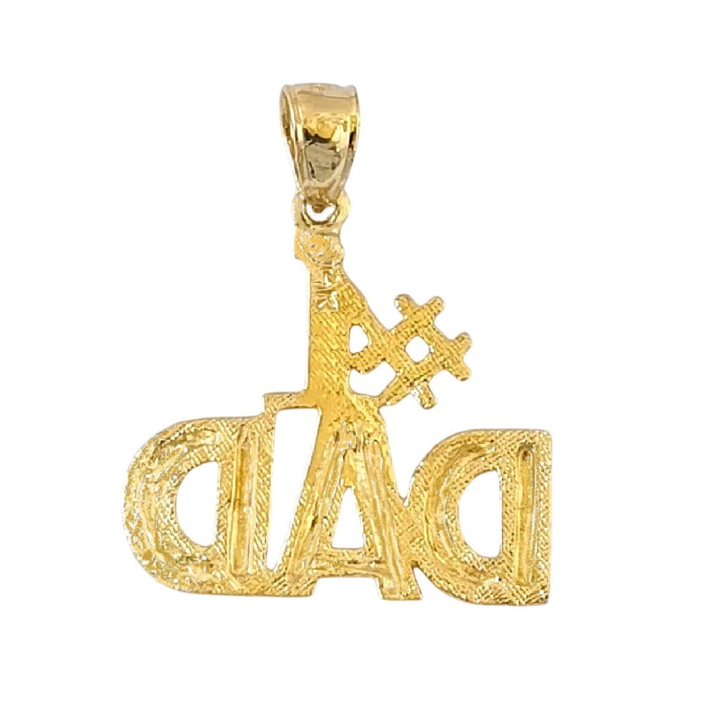 14K Yellow Gold #1 DAD Pendant