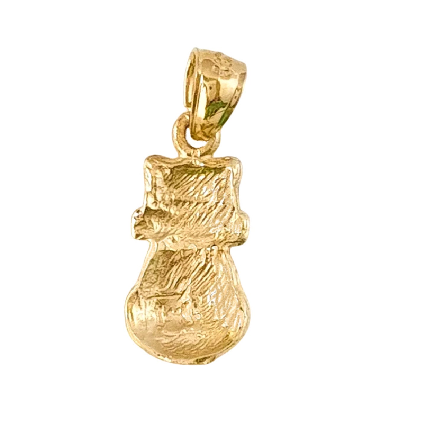 14K Yellow Gold Cat Pendant