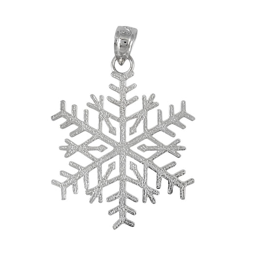 925 Sterling Silver Necklace w/ Snowflake Pendant