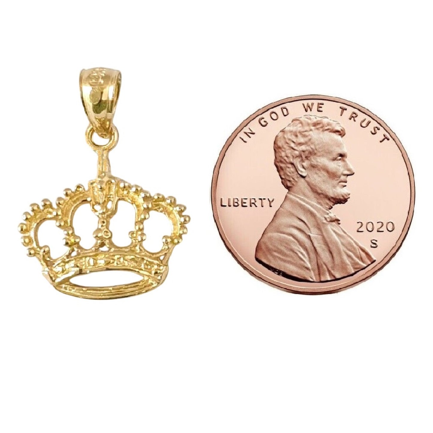 14K Yellow Gold CROWN Pendant