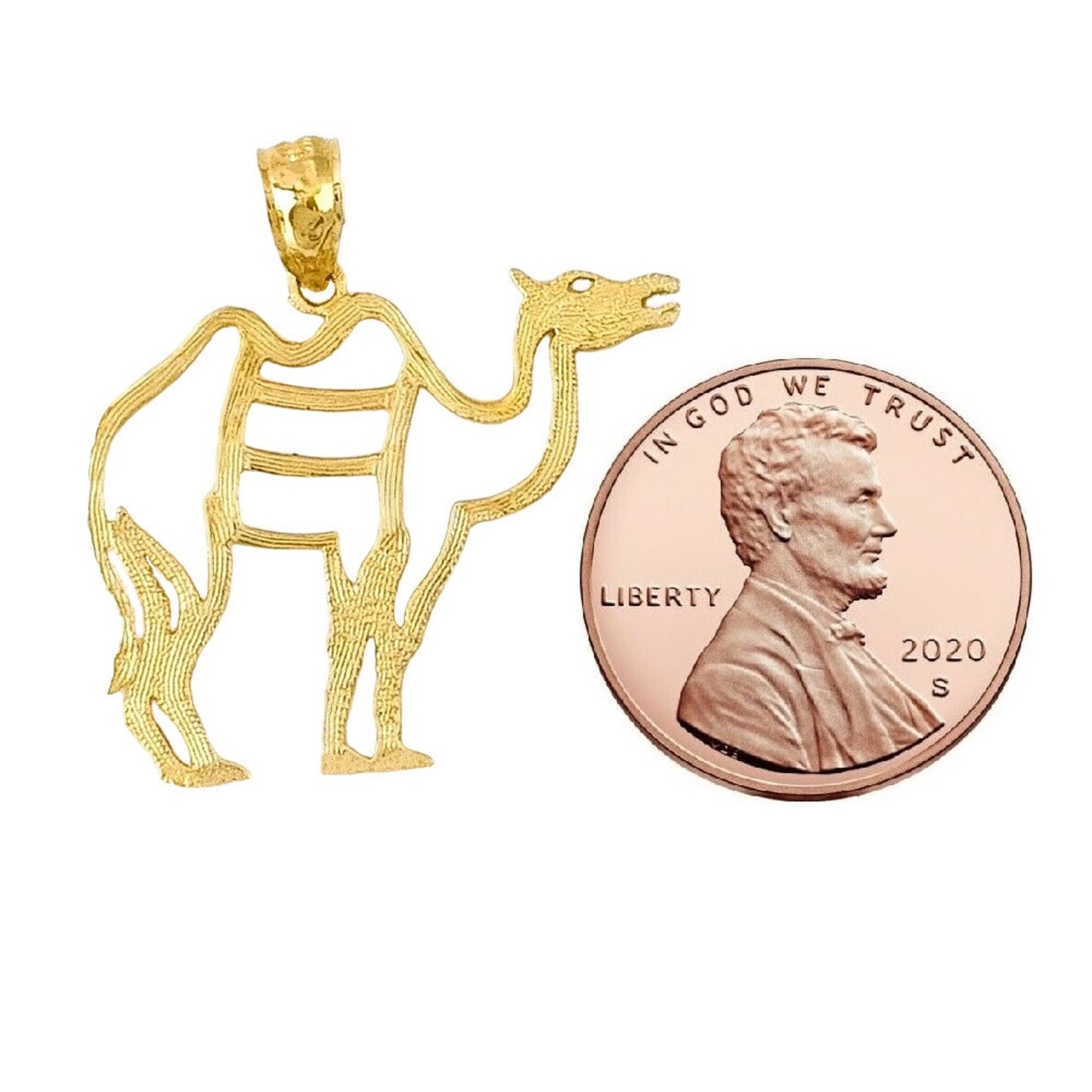 14K Yellow Gold Camel Pendant
