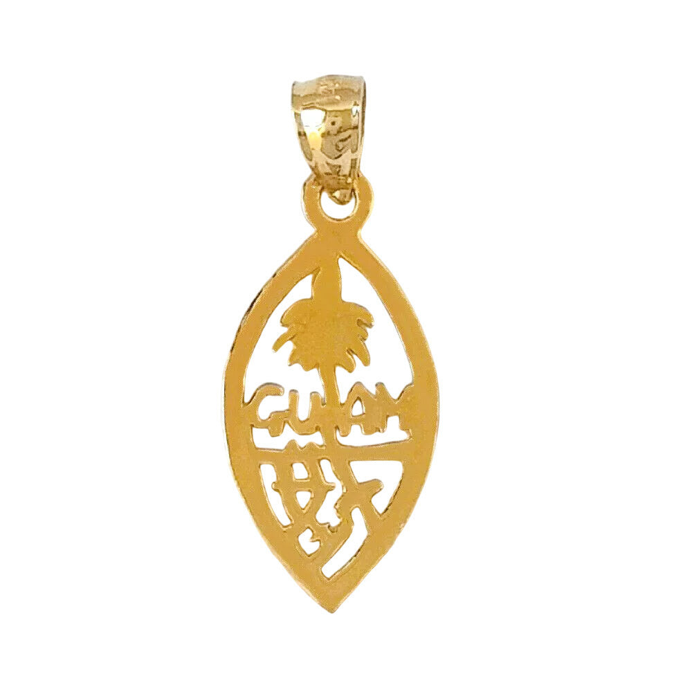 14K Yellow Gold GUAM Pendant