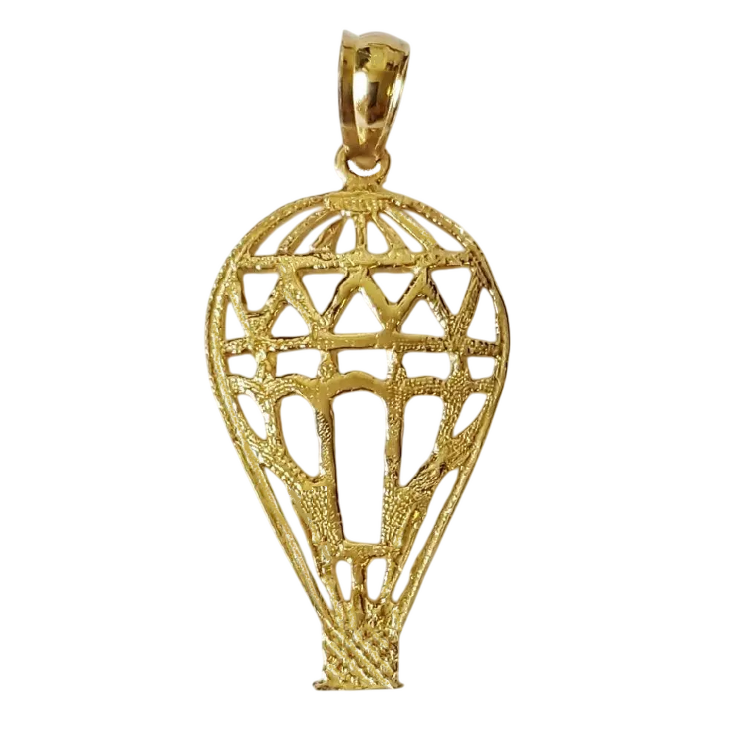 14K Yellow Gold Hot Air Balloon Pendant