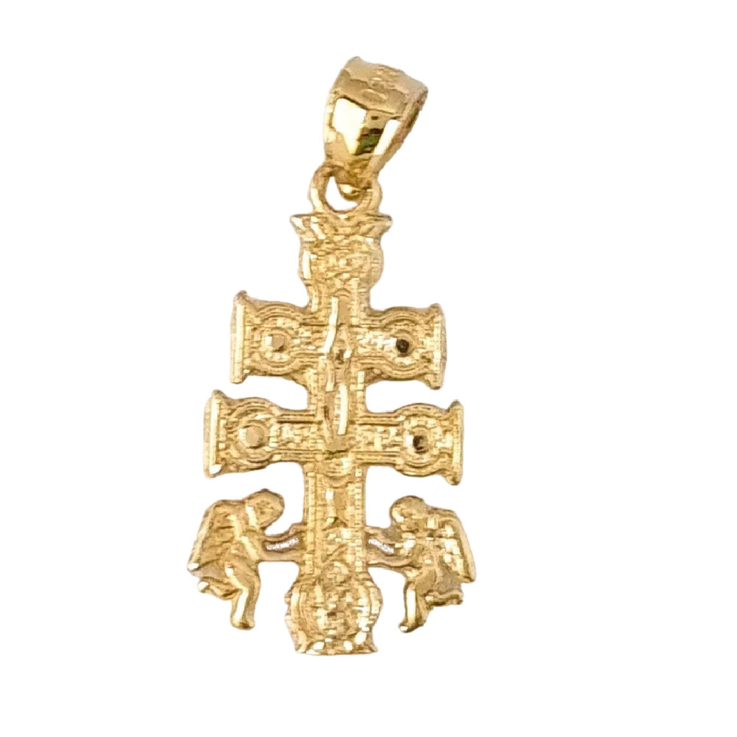 14K Yellow Gold Caravaca Cross Pendant