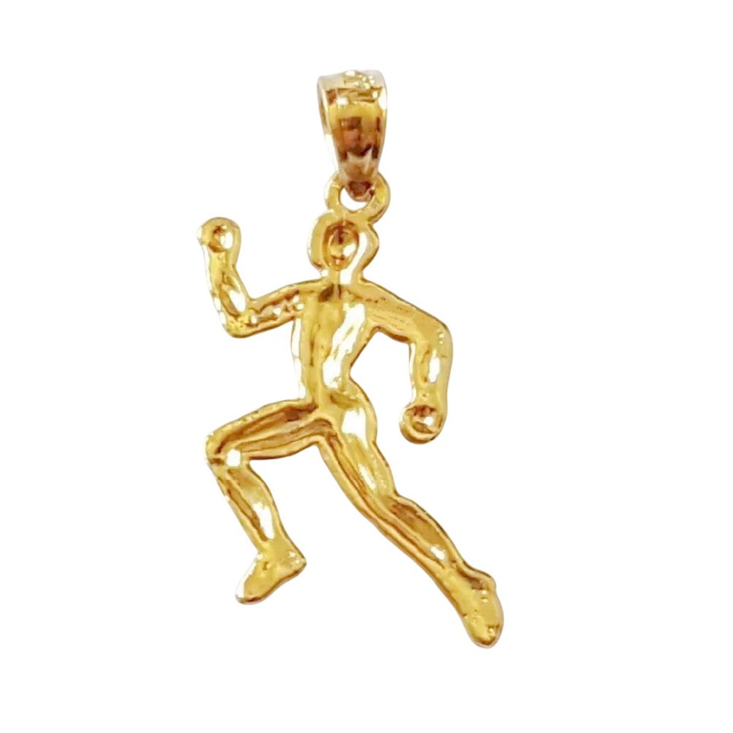 14K Yellow Gold Runner Pendant
