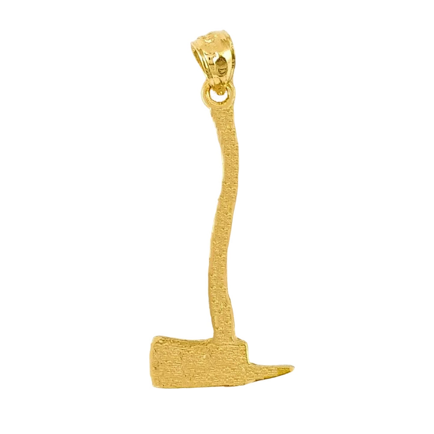 14K Yellow Gold Axe Pendant