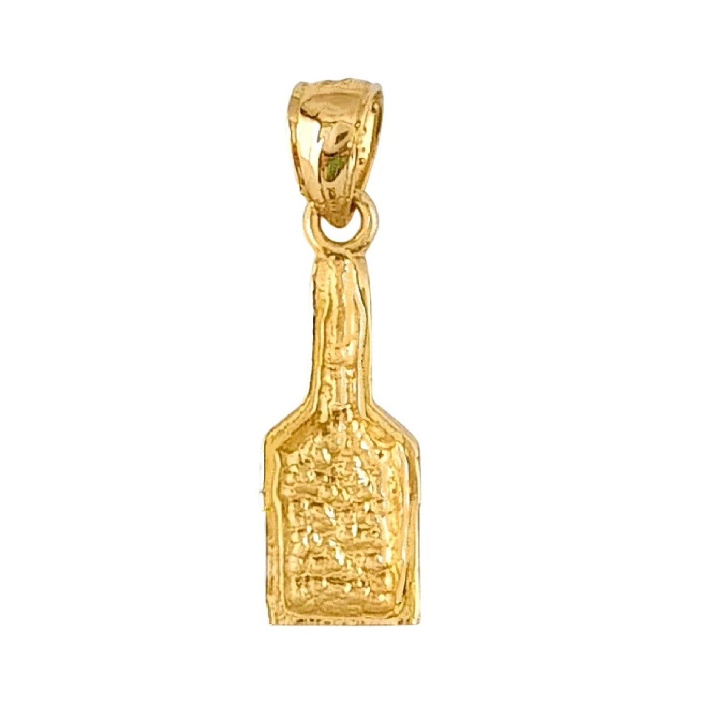 14K Yellow Gold Paint Brush Pendant Charm