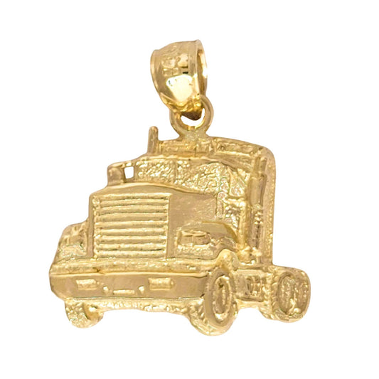 14K Yellow Gold TRUCK Pendant