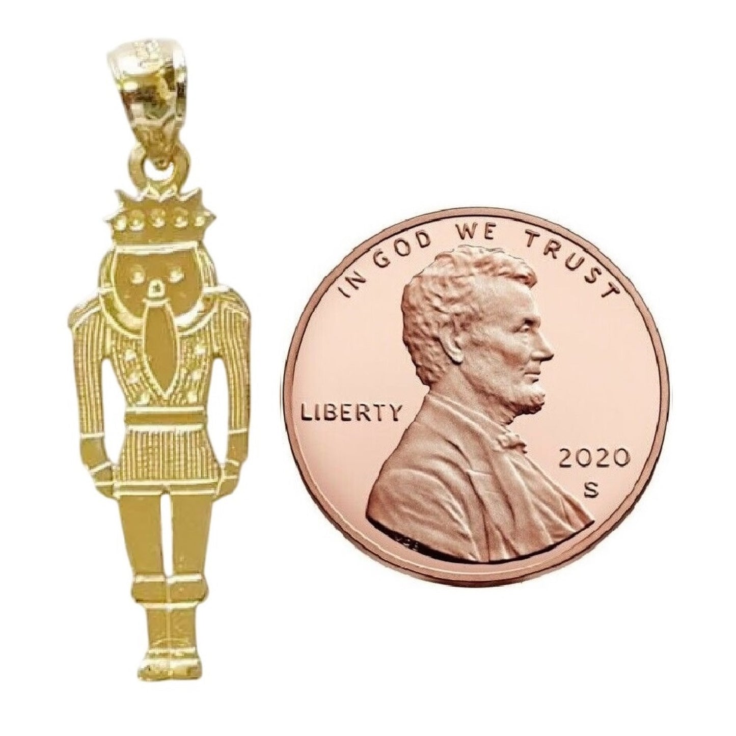 14K Yellow Gold Nutcracker Pendant