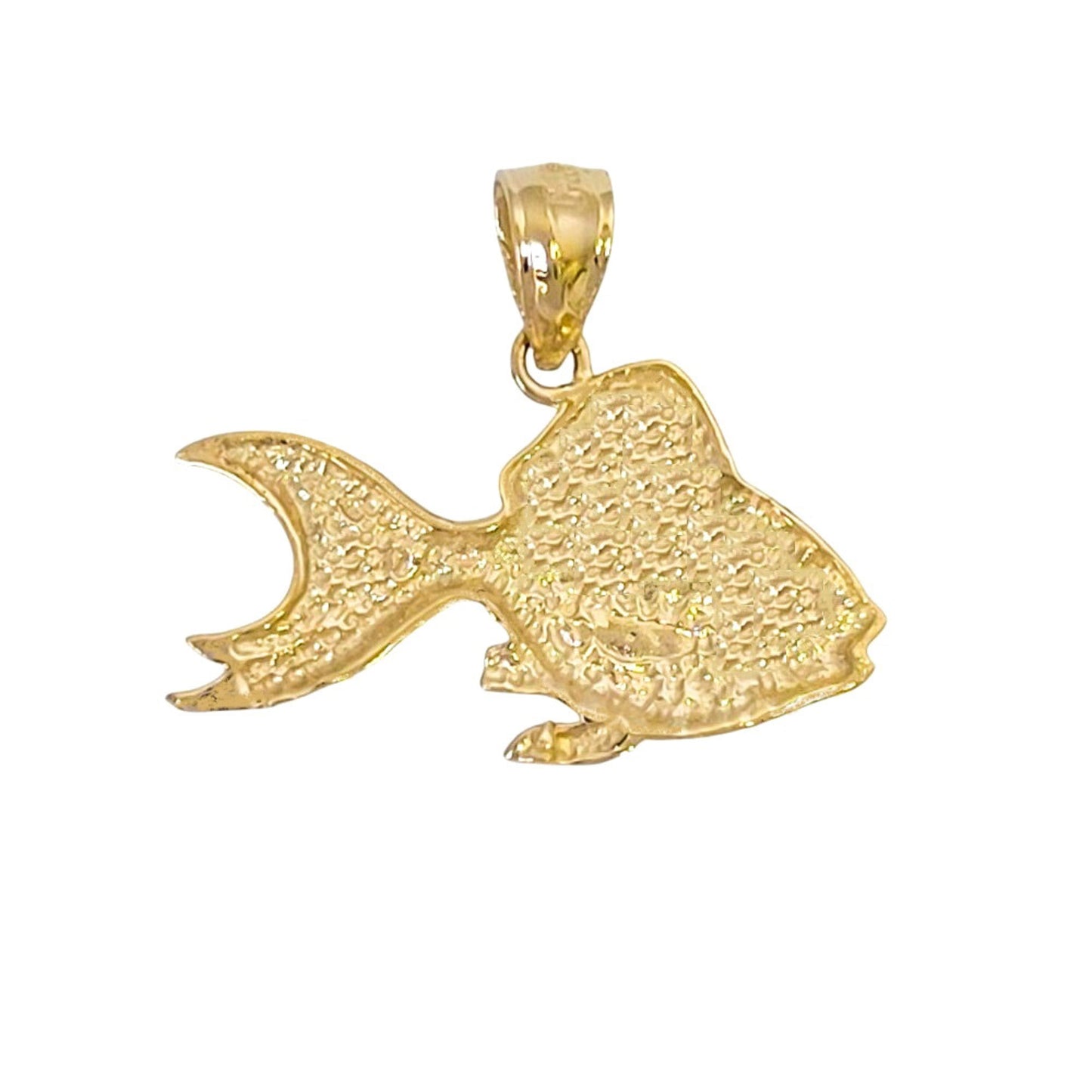 14K Yellow Gold Goldfish Pendant