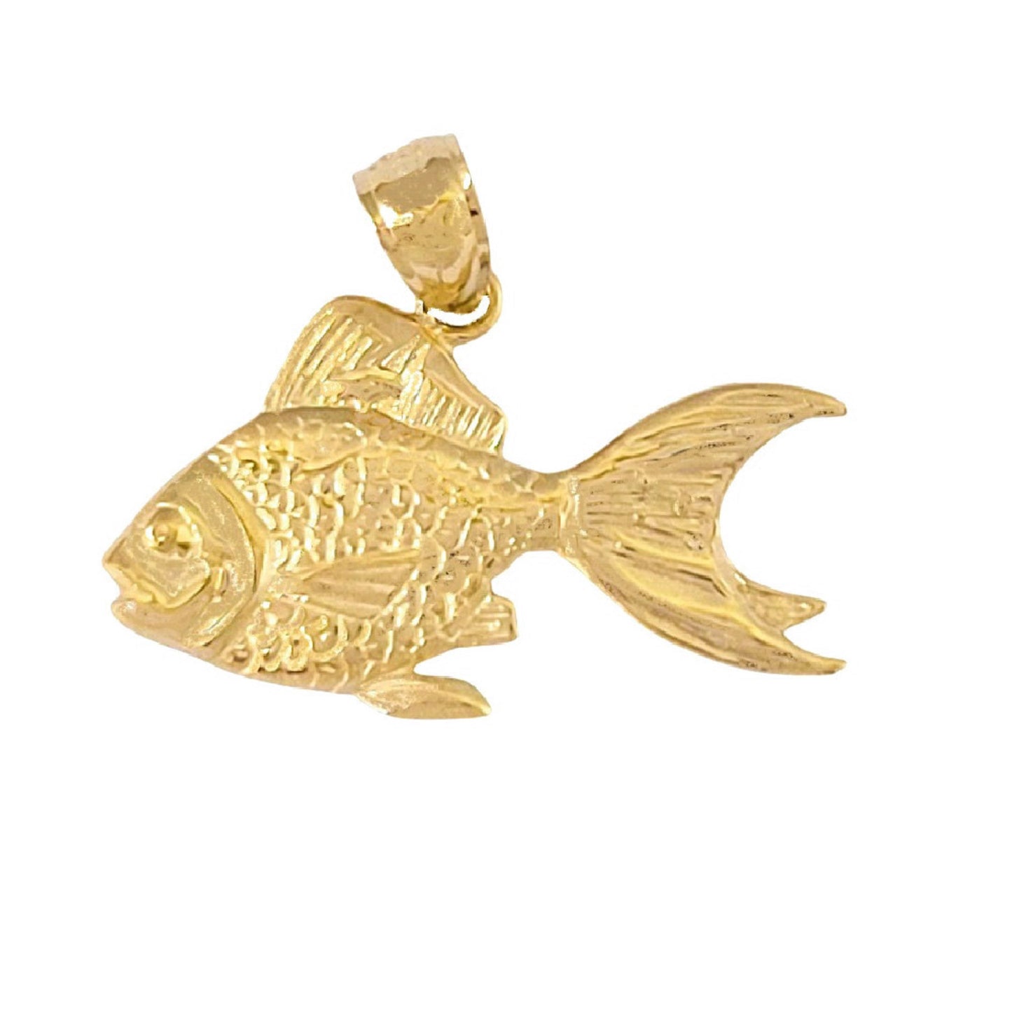 14K Yellow Gold Goldfish Pendant
