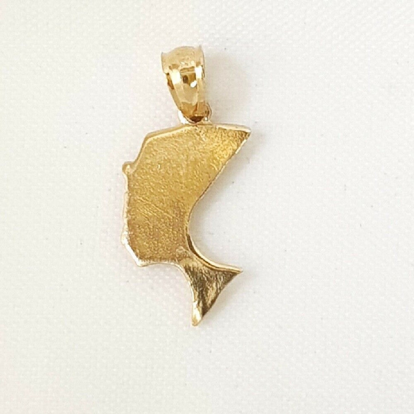 14K Yellow Gold EGYPTIAN QUEEN NEFERTITI Pendant