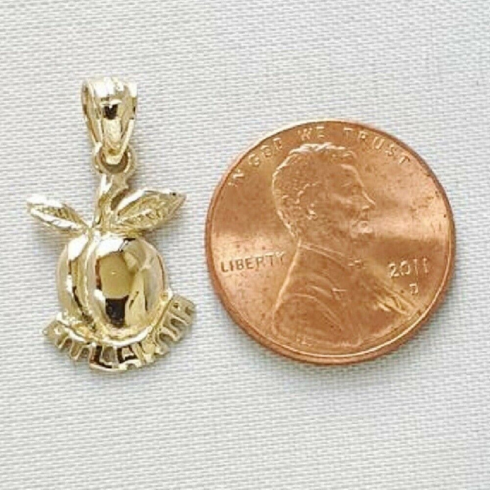 14K Yellow Gold ATLANTA,GEORGIA PEACH Pendant