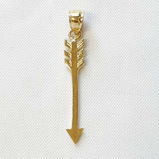 14K Yellow Gold ARROW Pendant