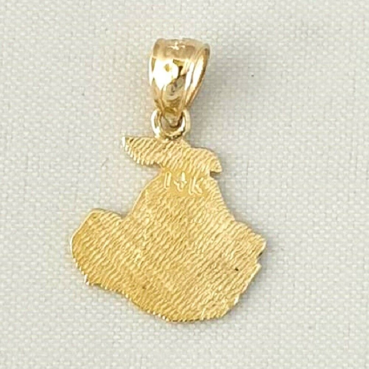 14K Yellow Gold ITS A BOY Pendant Charm