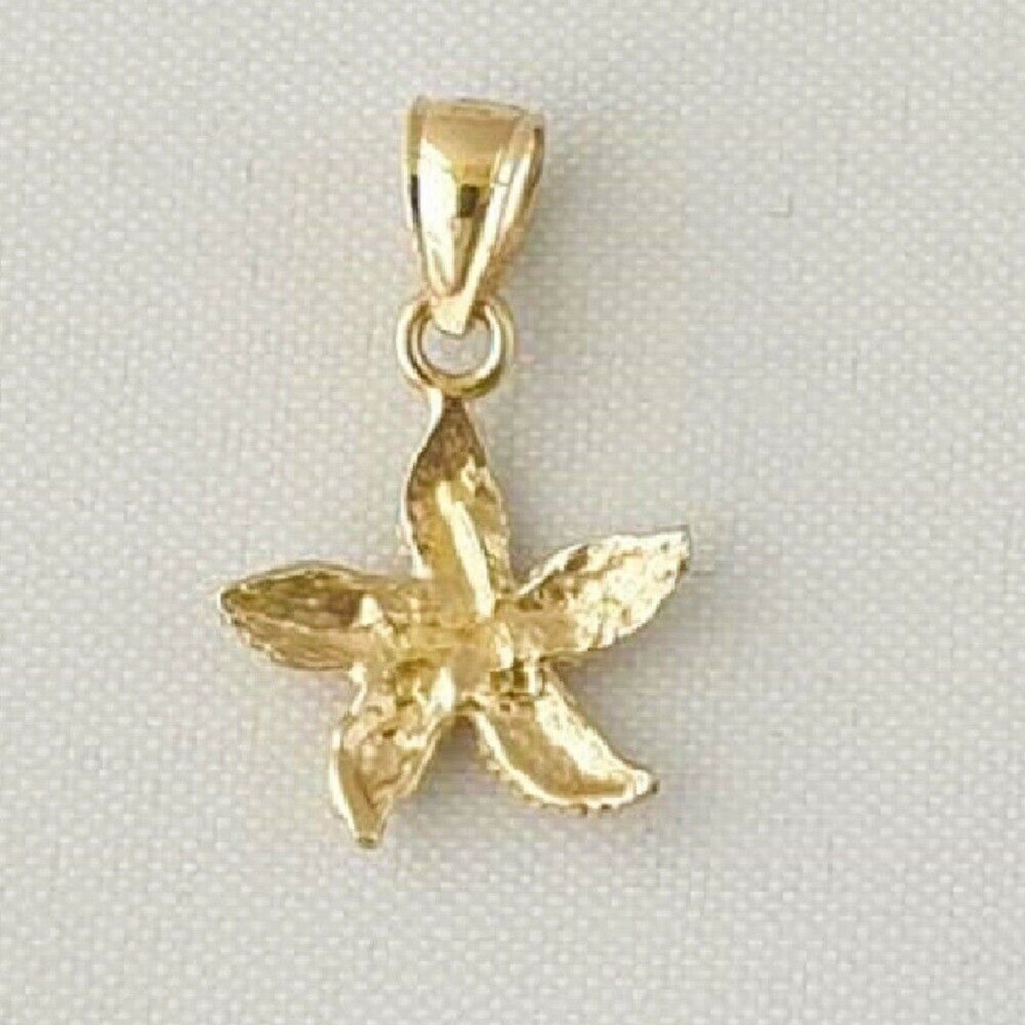 14K Yellow Gold Starfish Pendant