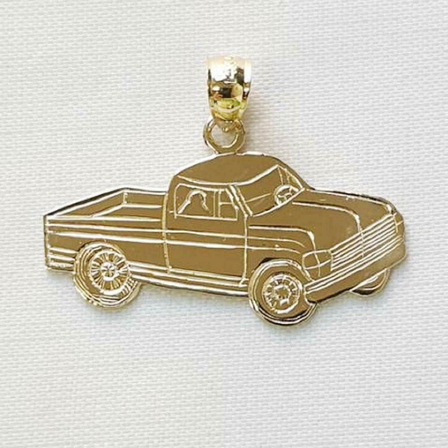 14K Yellow Gold TRUCK Pendant
