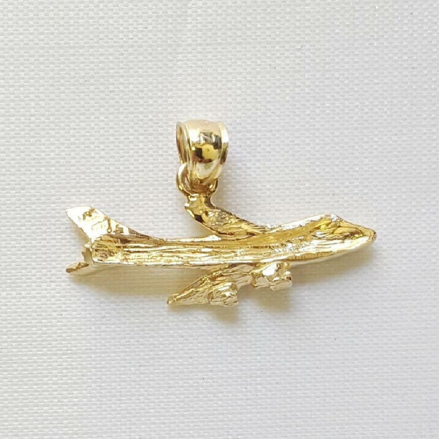 14K Yellow Gold AIRPLANE Pendant