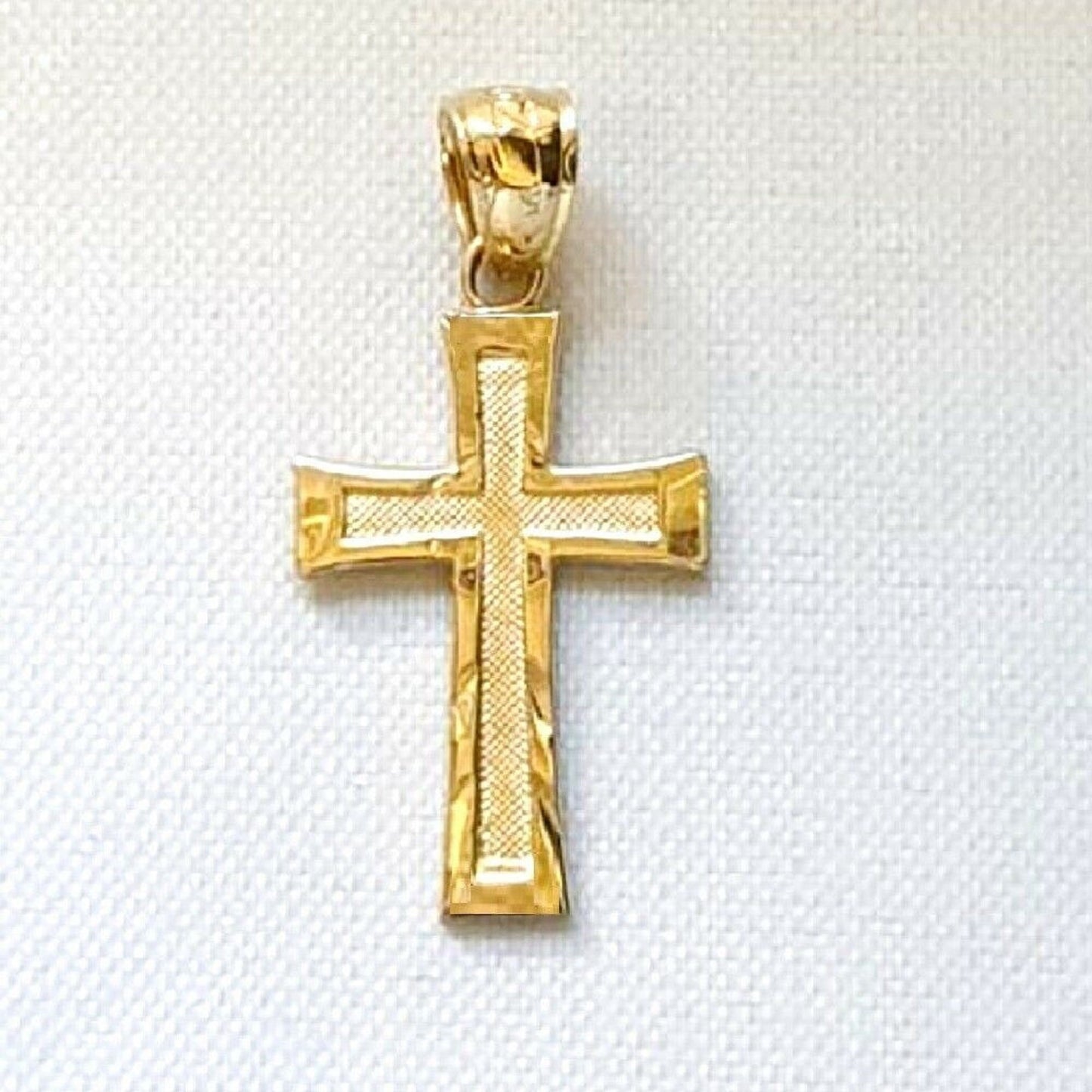 14K Yellow Gold Cross Pendant