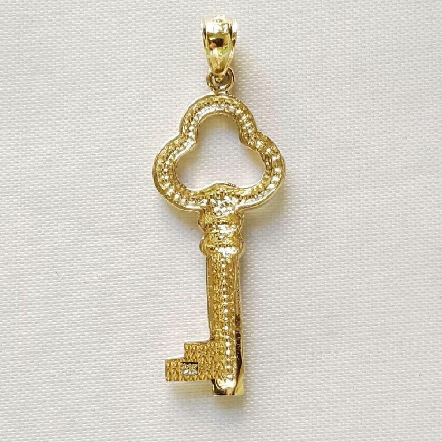 14K Yellow Gold KEY Pendant
