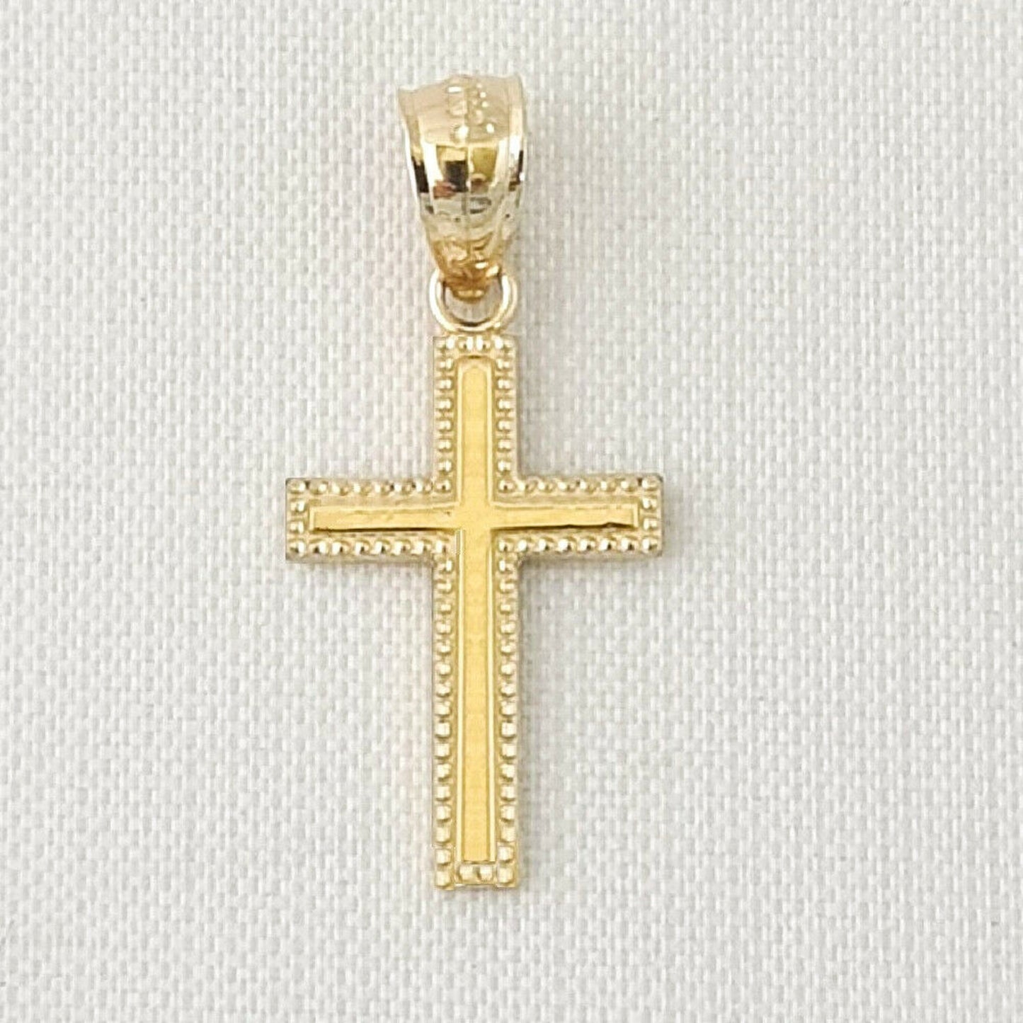 14K Yellow Gold Cross Small Pendant