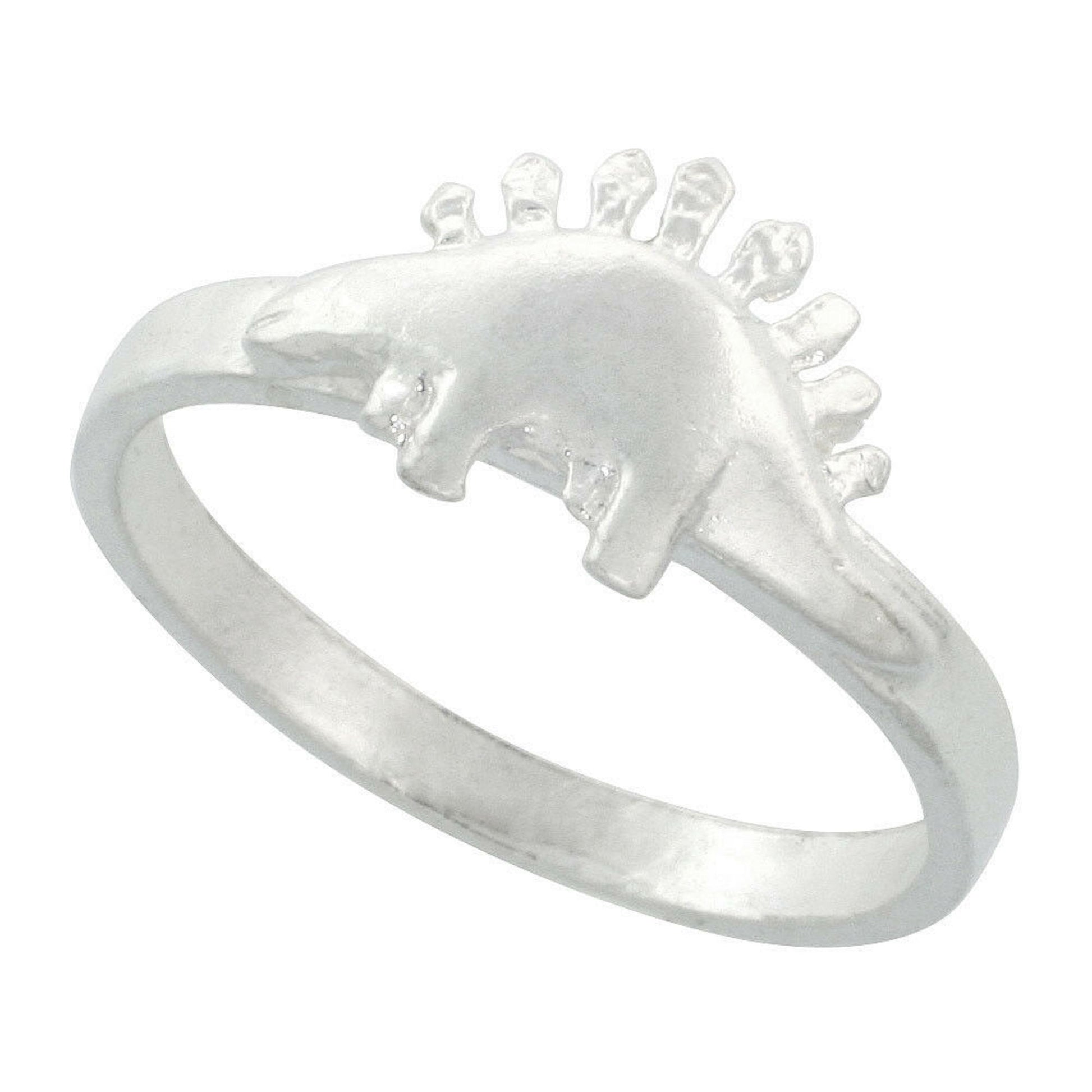 925 Sterling Silver Stegosaurus Dinosaur Ring
