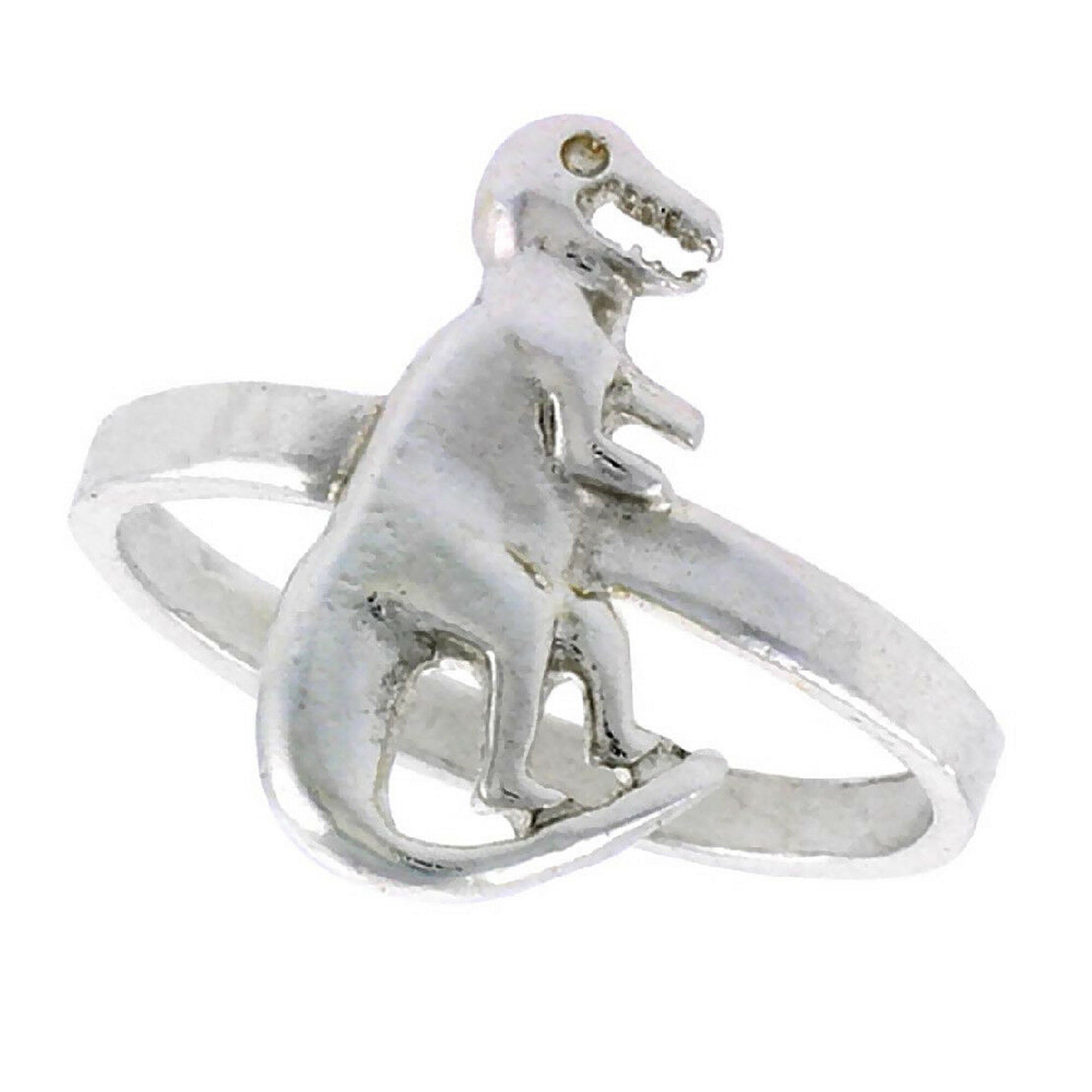 925 Sterling Silver T Rex Dinosaur Ring