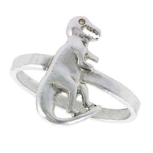 925 Sterling Silver T Rex Dinosaur Ring