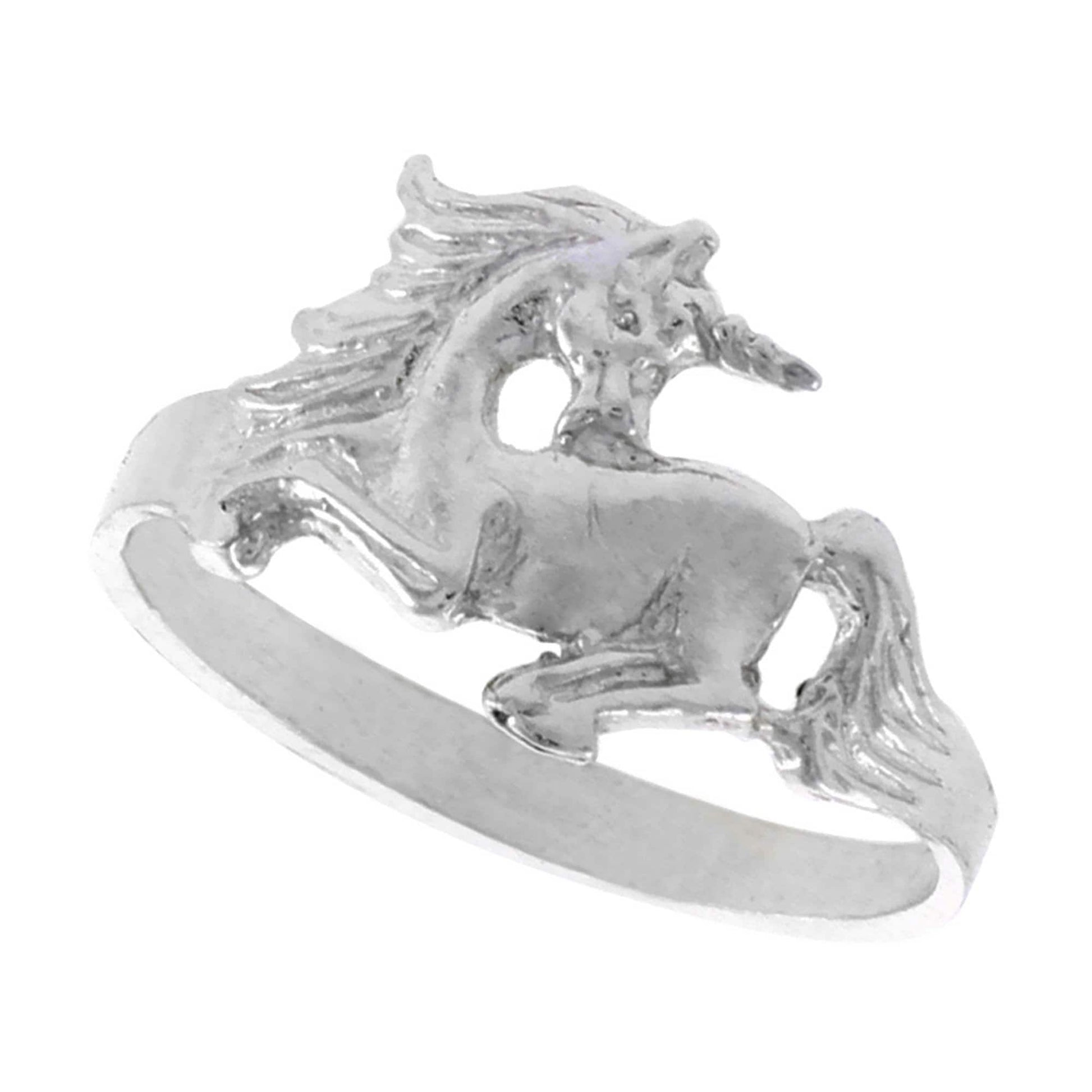 925 Sterling Silver Unicorn Ring
