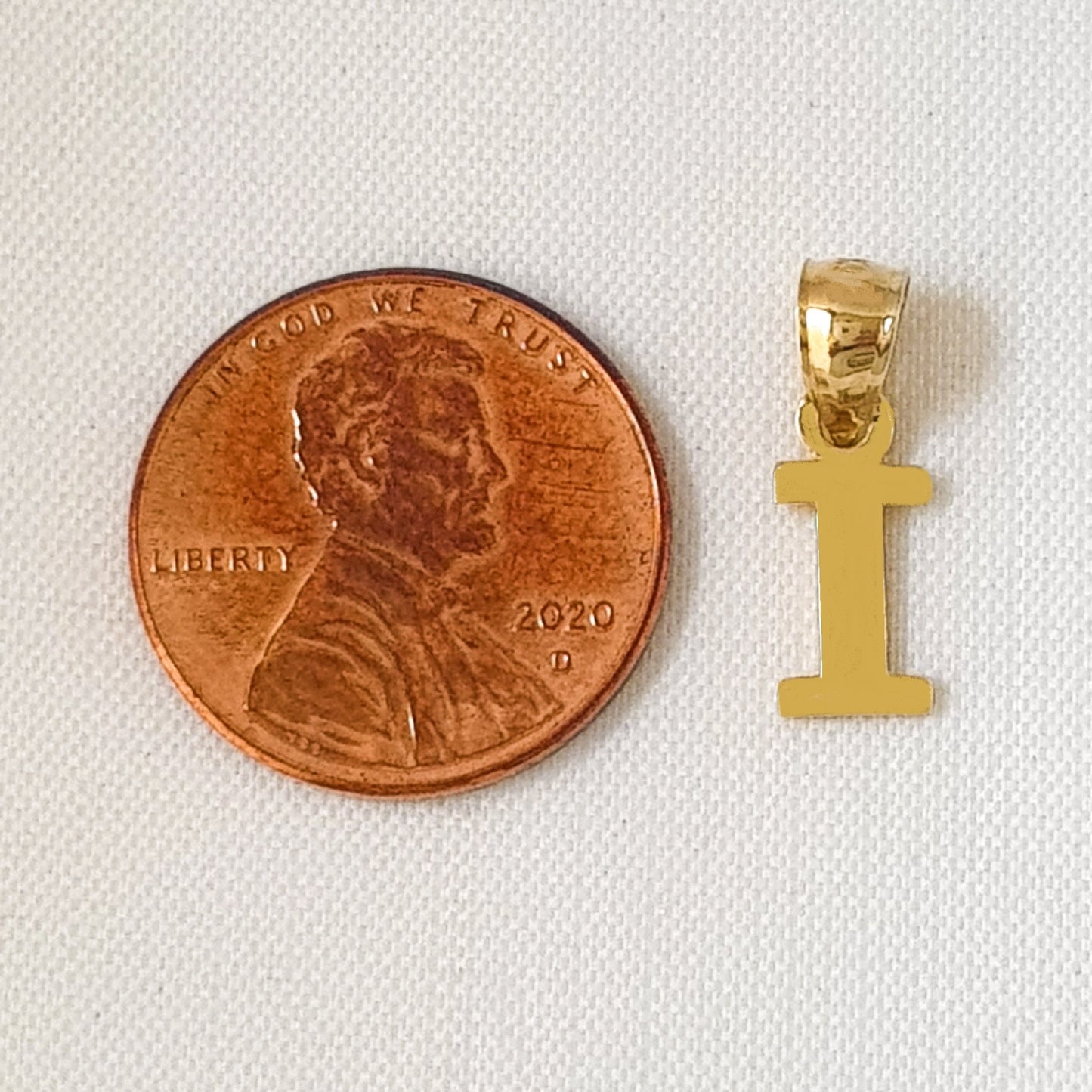 A to Z Any Any One 14K Yellow Gold Letter Pendant Charm
