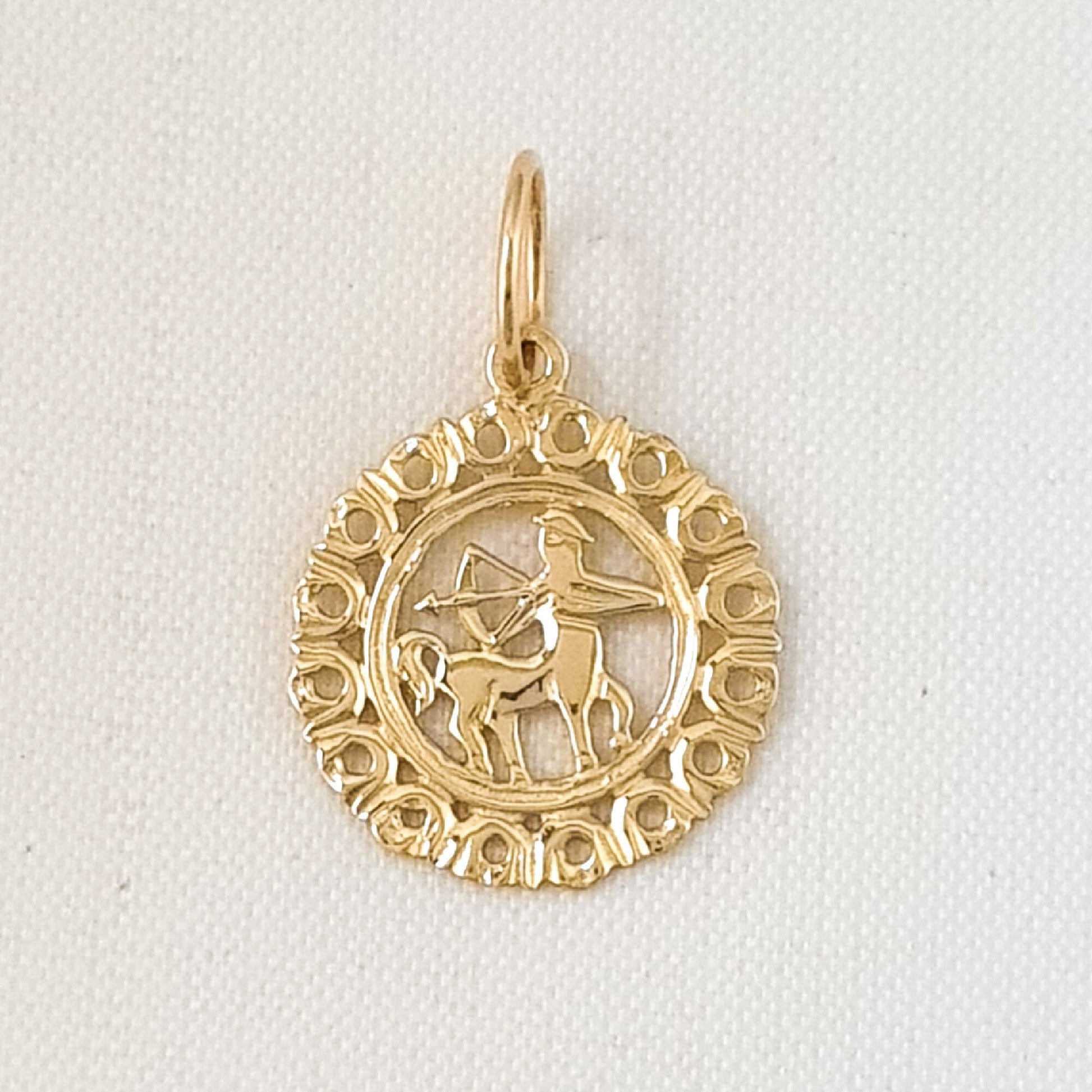 Any One 14k Yellow Gold ZODIAC Pendant