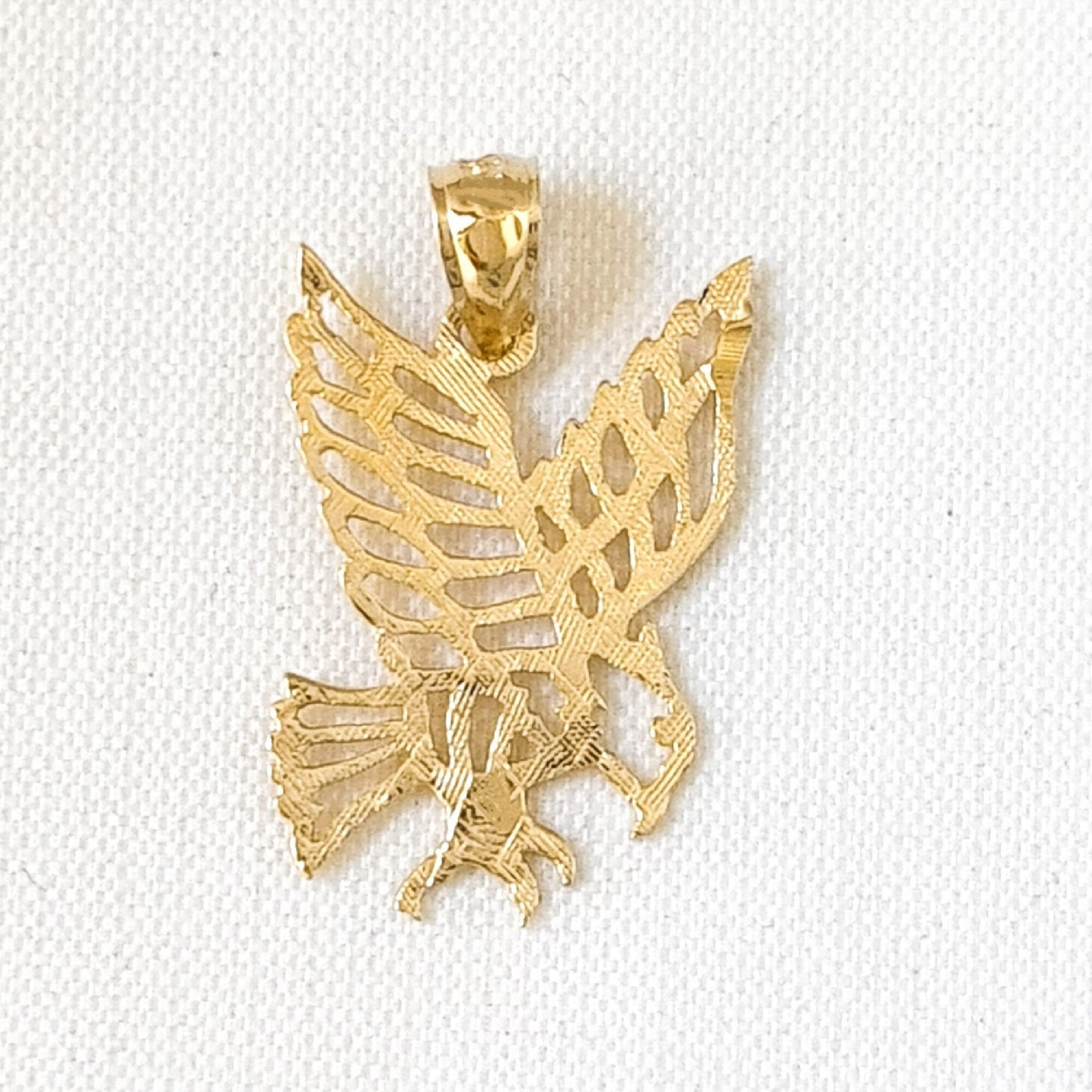 14K Yellow Gold Eagle Pendant