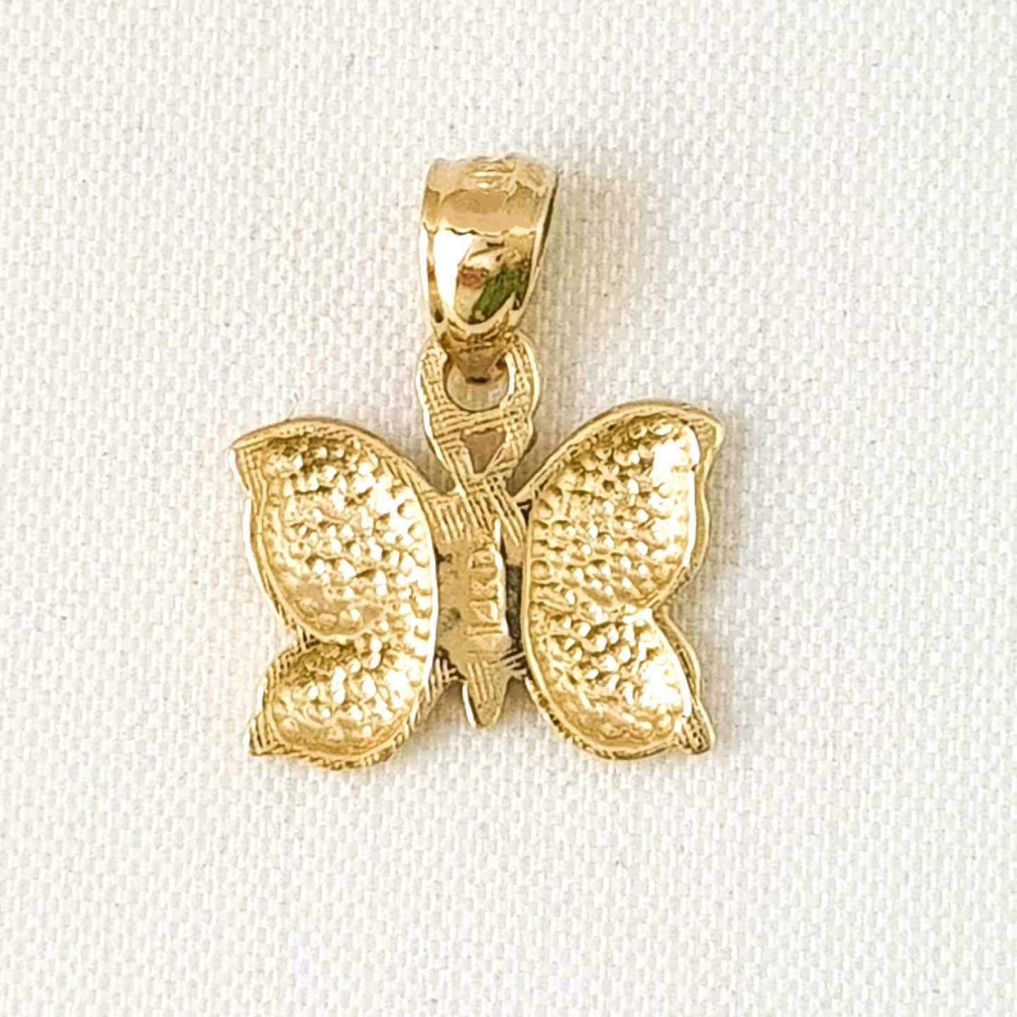 14k Yellow Gold Butterfly Pendant