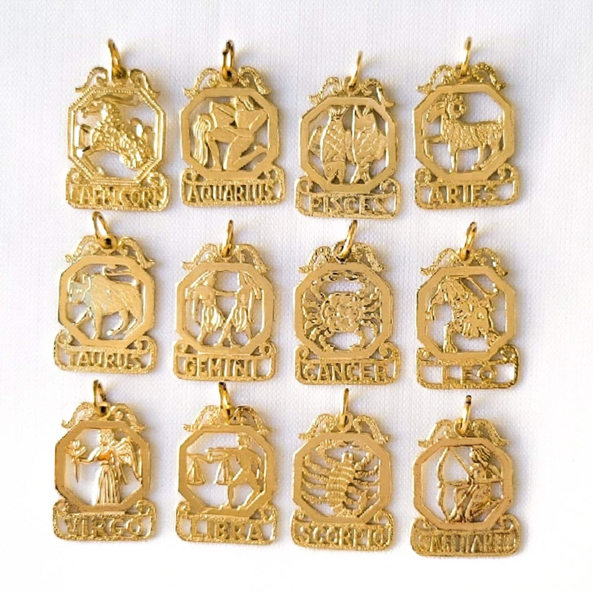 Any One 14k Yellow Gold ZODIAC Pendant