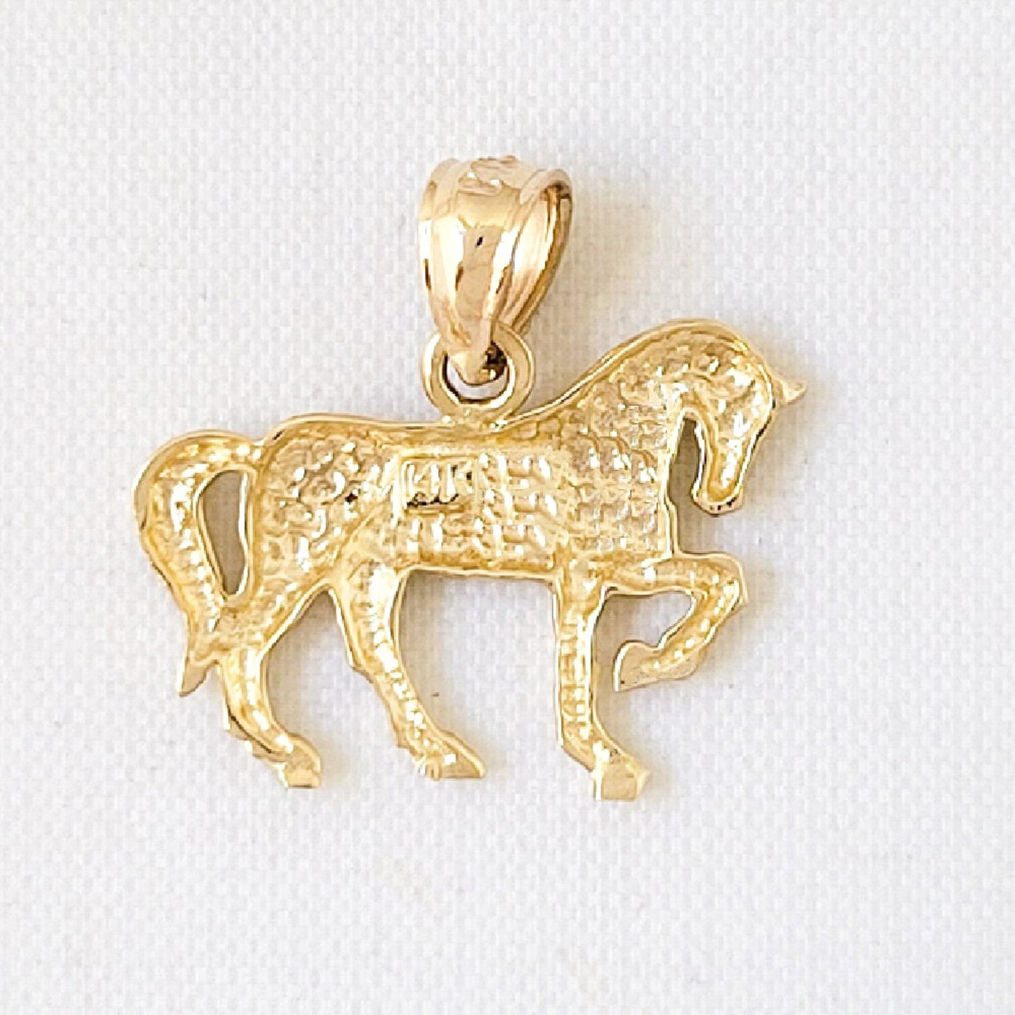 14K Yellow Gold Arabian Horse Pendant