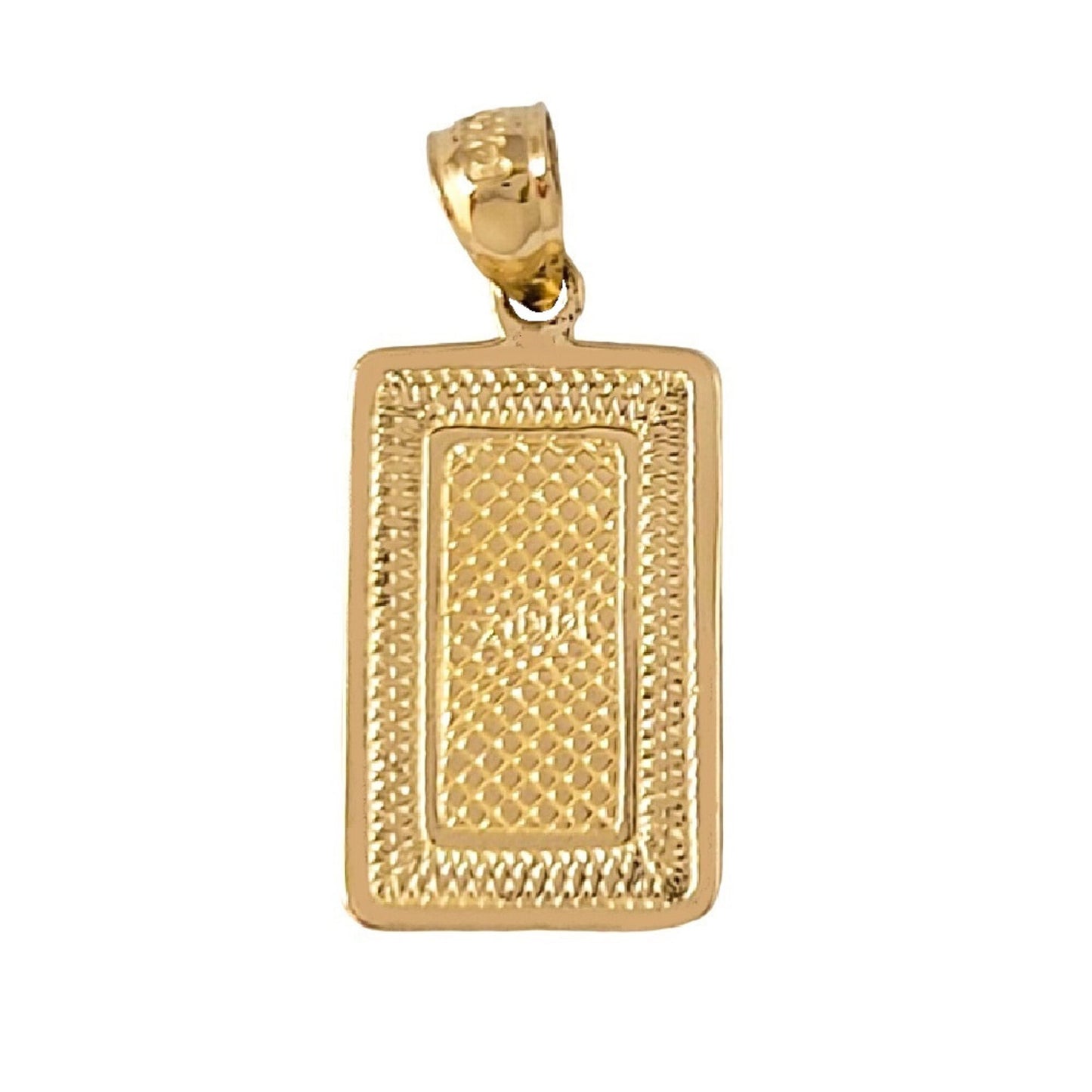 14K Yellow Gold Ace of Heart Playing Cards Pendant