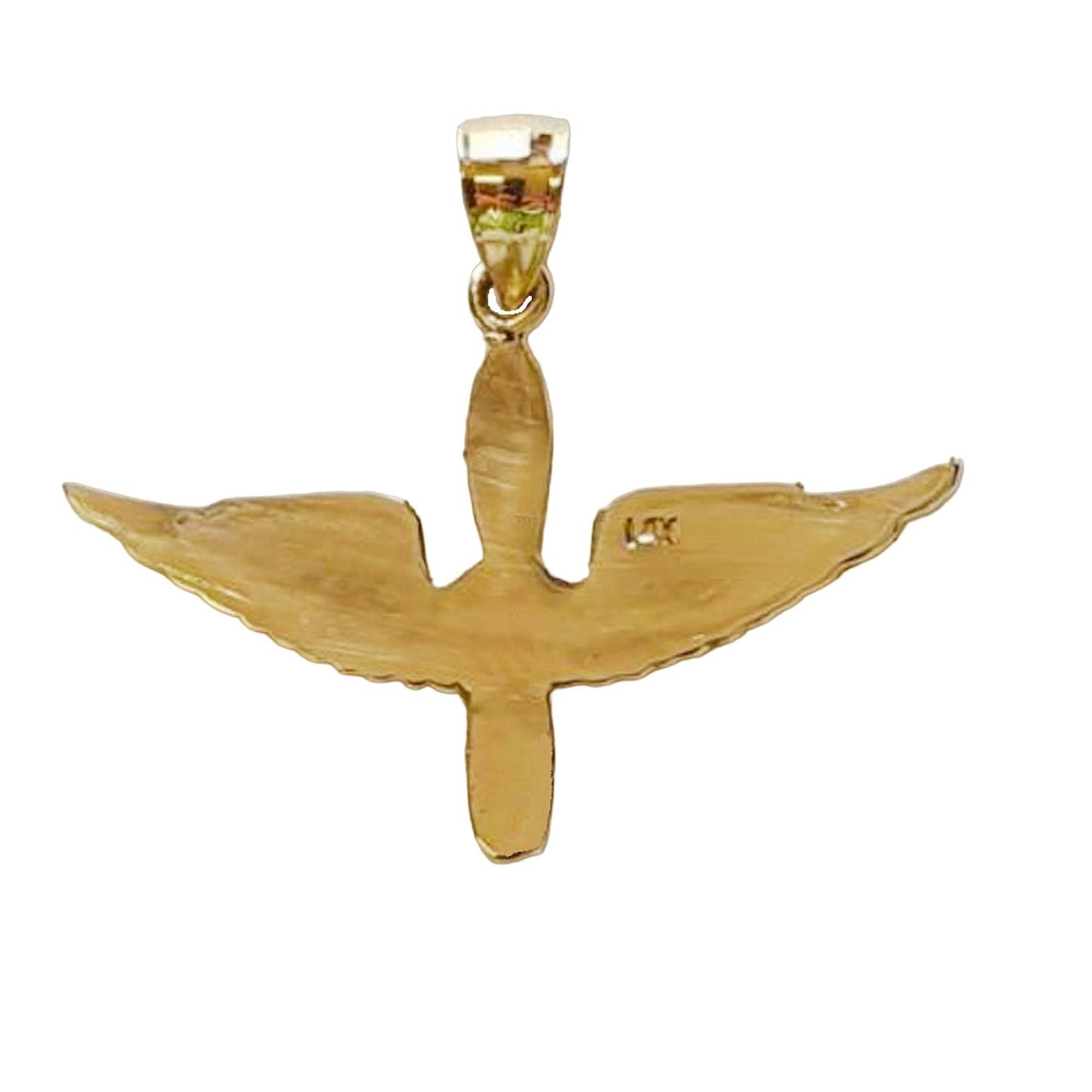 14K Yellow Gold US Army Aviation Air Force Pilot Wing Pendant