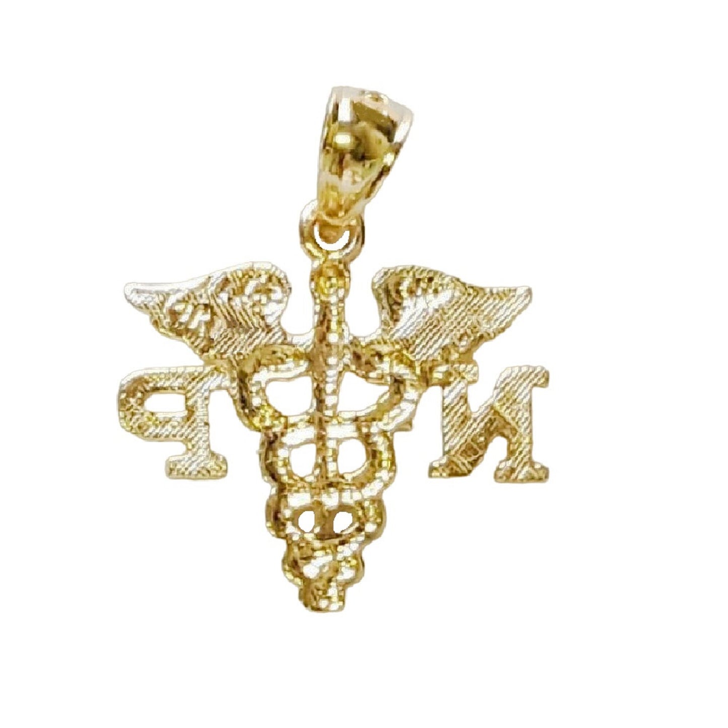 14K Yellow Gold NP Nurse Practitioner Pendant