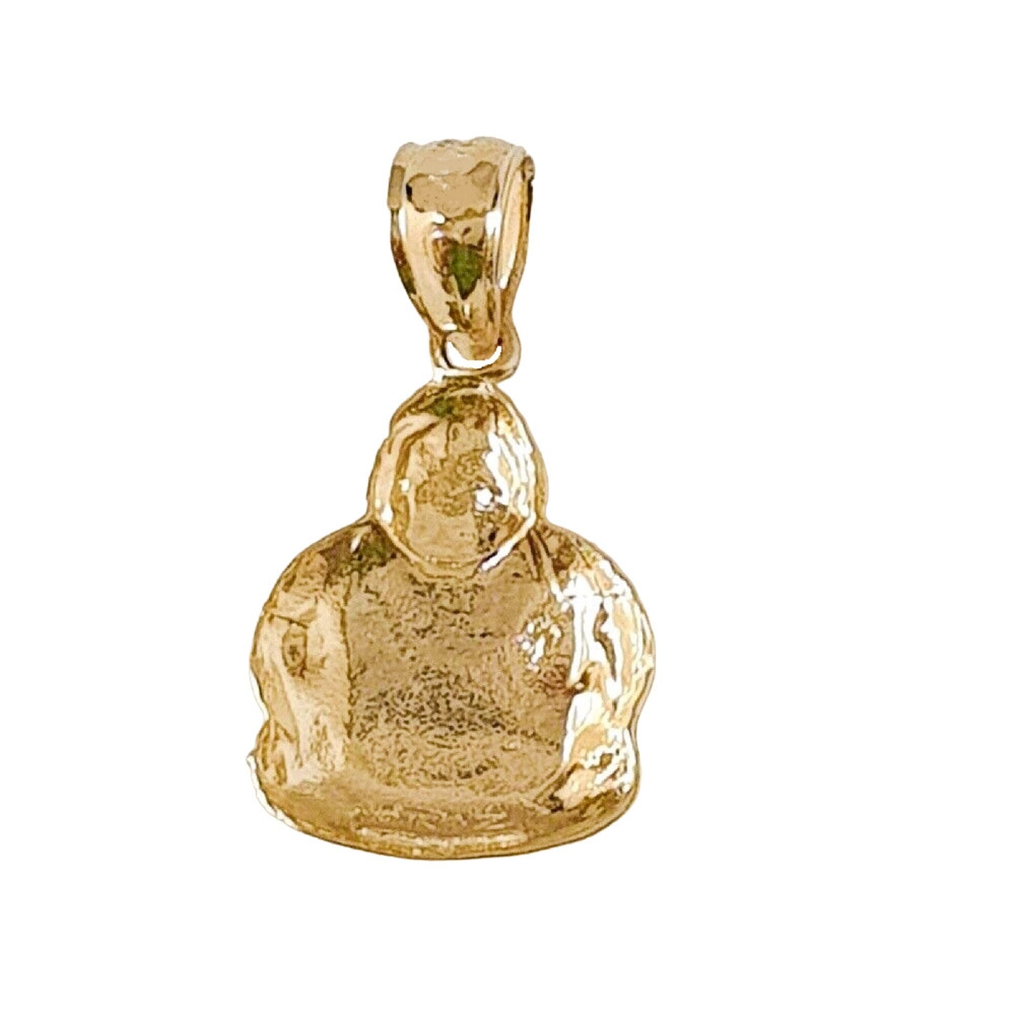 14K Yellow Gold Buddha Pendant