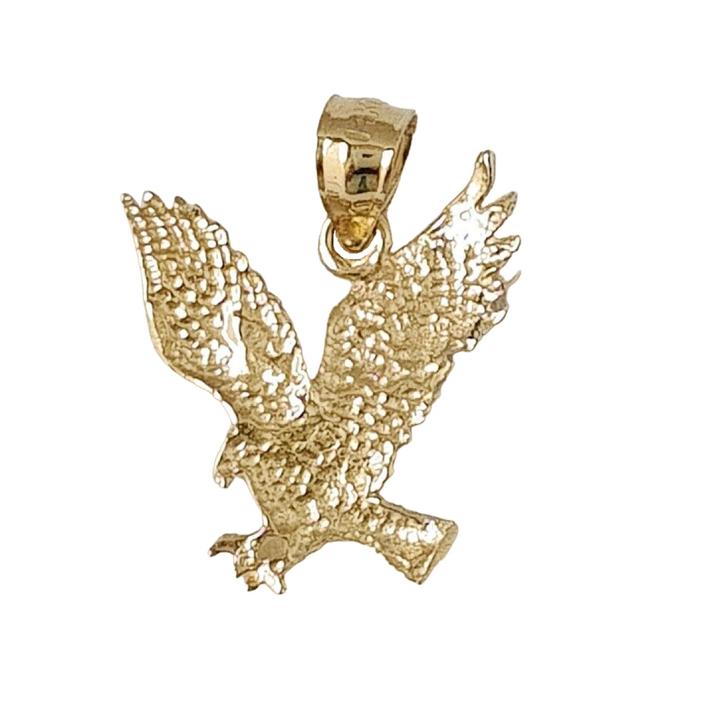 14K Yellow Gold Eagle Pendant