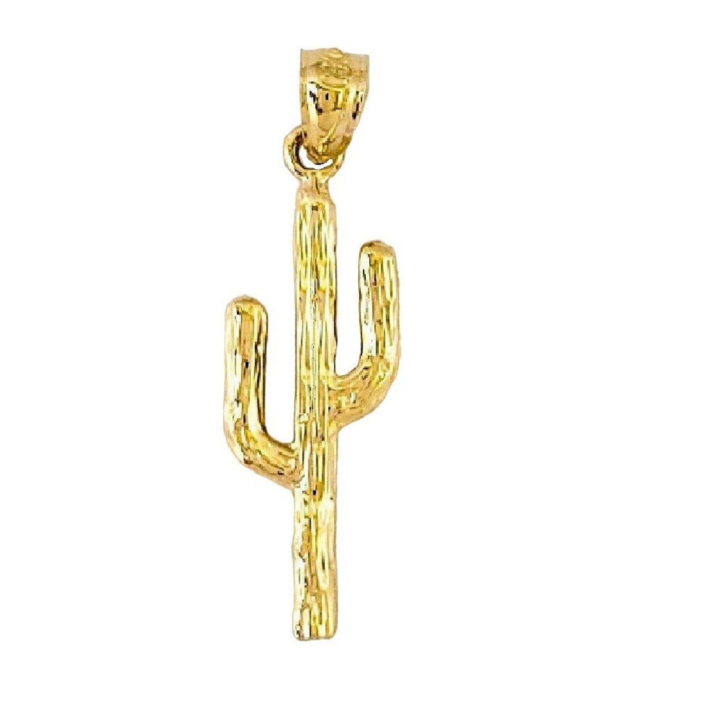 14K Yellow Gold CACTUS Pendant