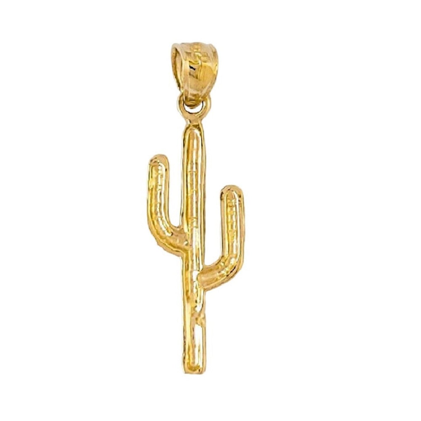 14K Yellow Gold CACTUS Pendant