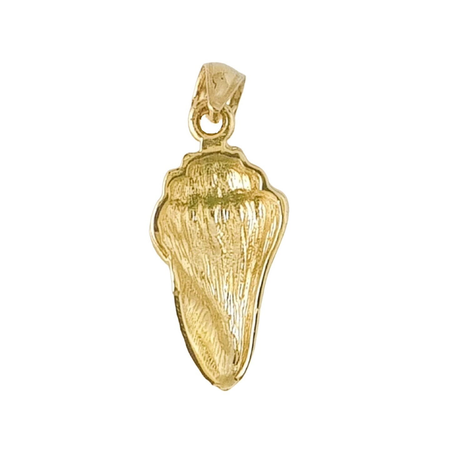 14K Yellow Gold Conch Shell Pendant