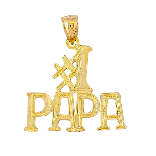 14K Yellow Gold #1 PAPA Pendant