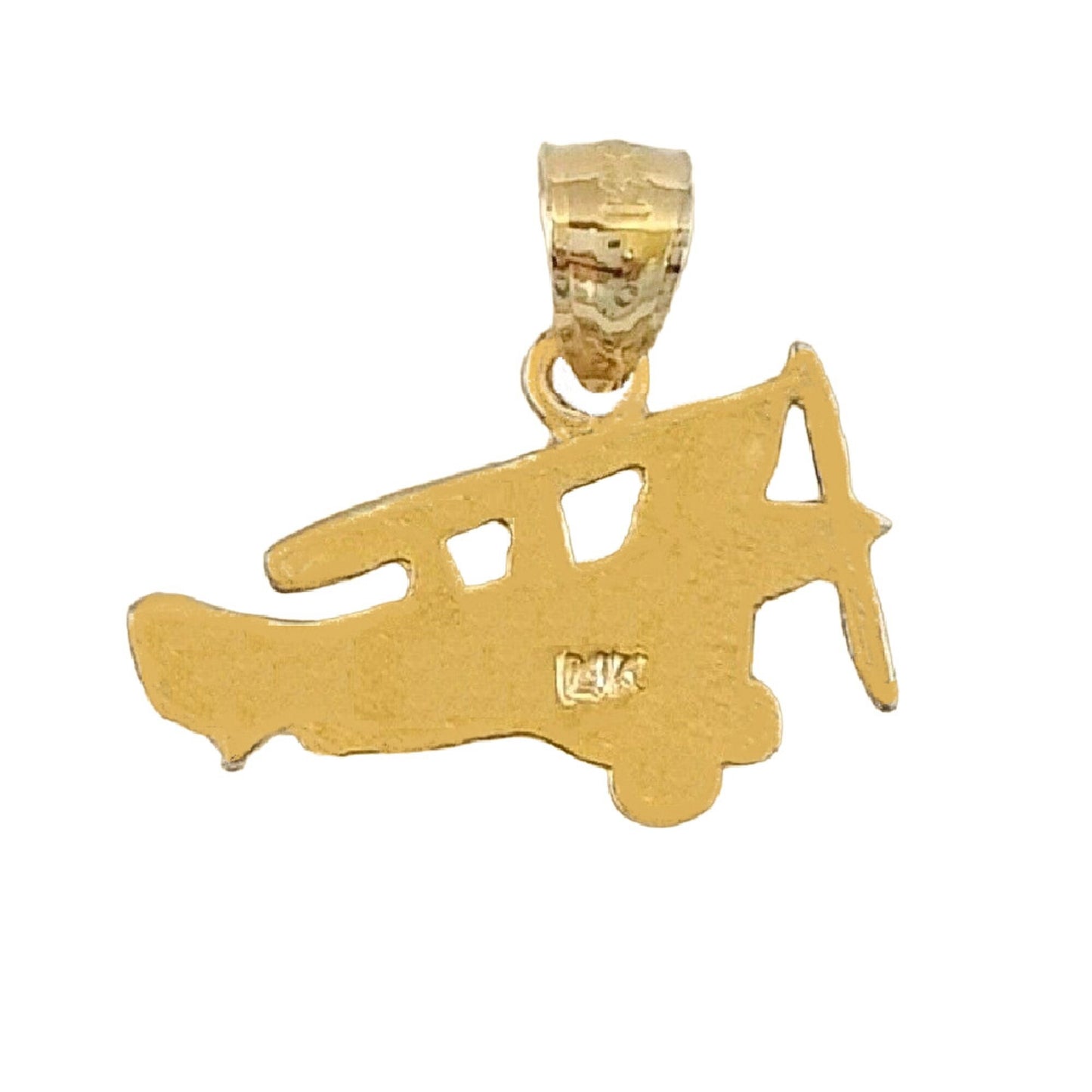 14K Yellow Gold AIRPLANE Pendant