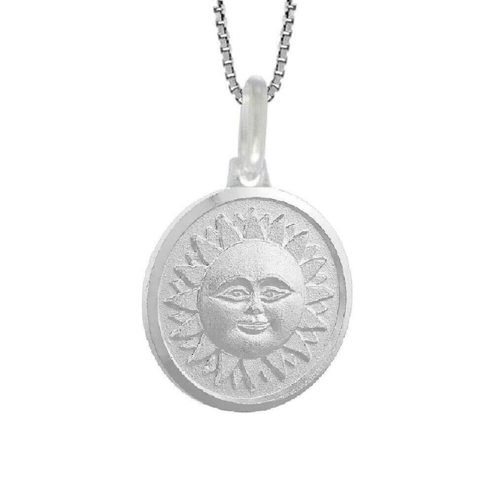 925 Sterling Silver Necklace w/ SUN Pendant Charm
