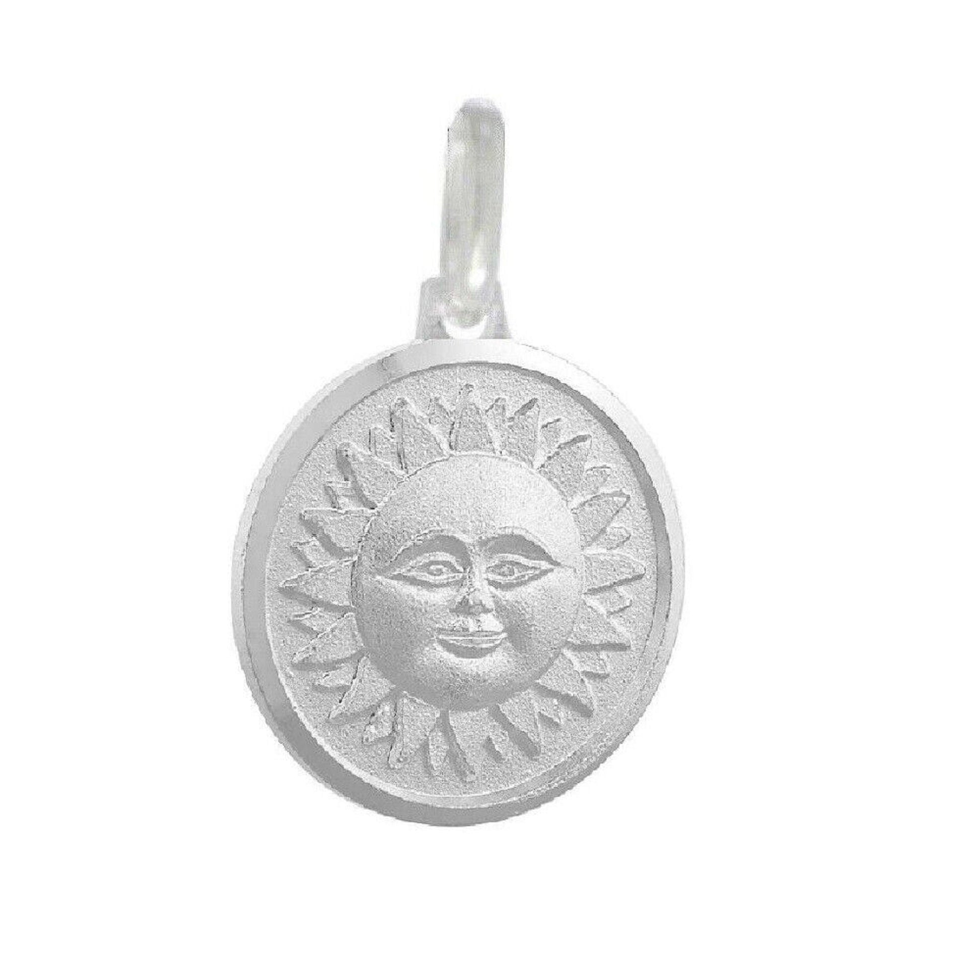 925 Sterling Silver Necklace w/ SUN Pendant Charm