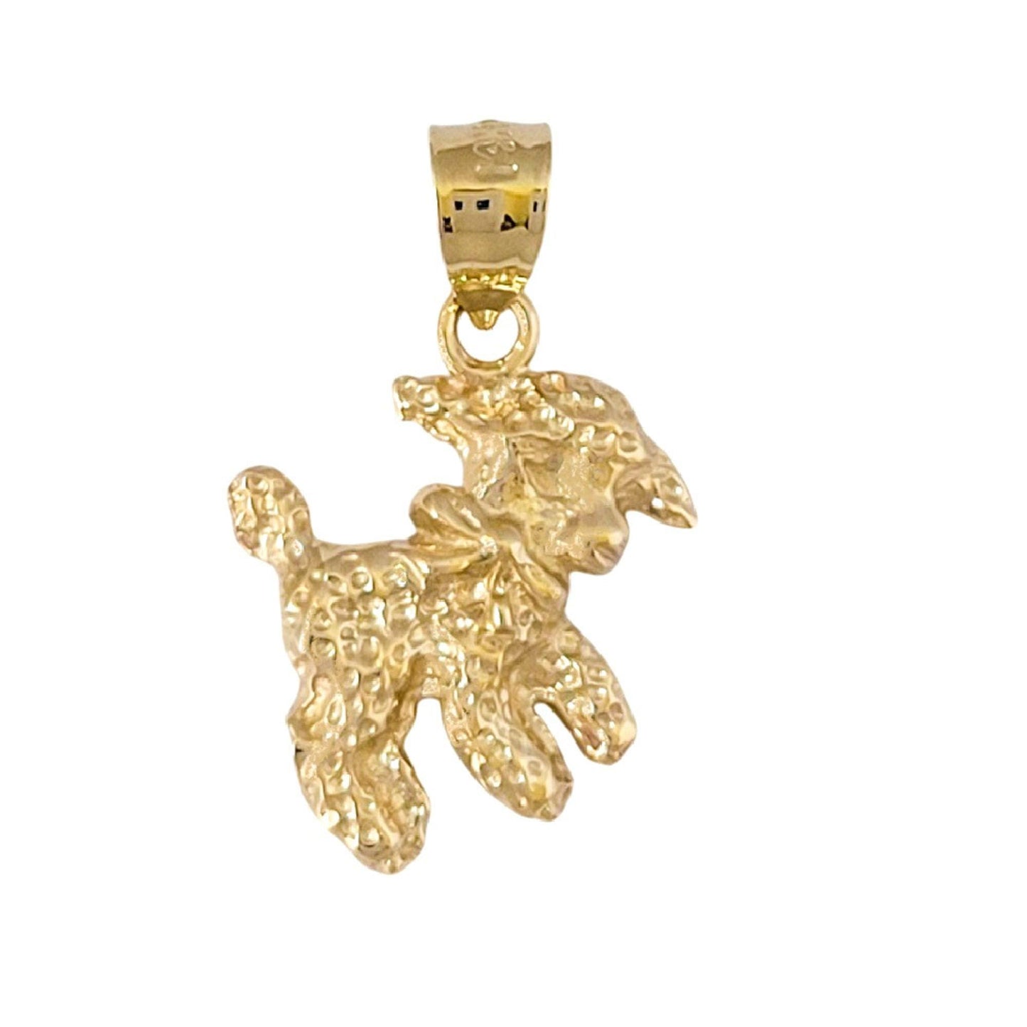 14K Yellow Gold Sheep Pendant Charm