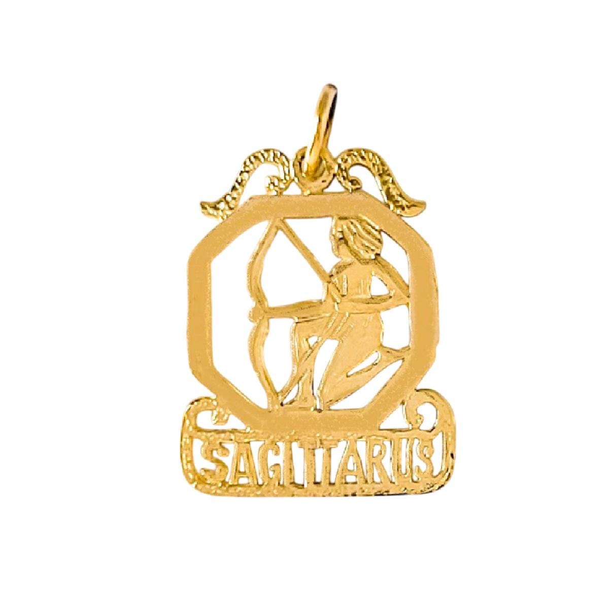 Any One 14k Yellow Gold ZODIAC Pendant