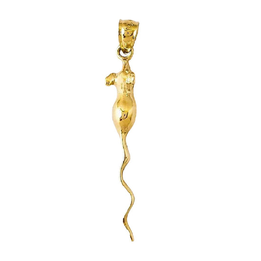 14k Yellow Gold Mouse, Rat Pendant